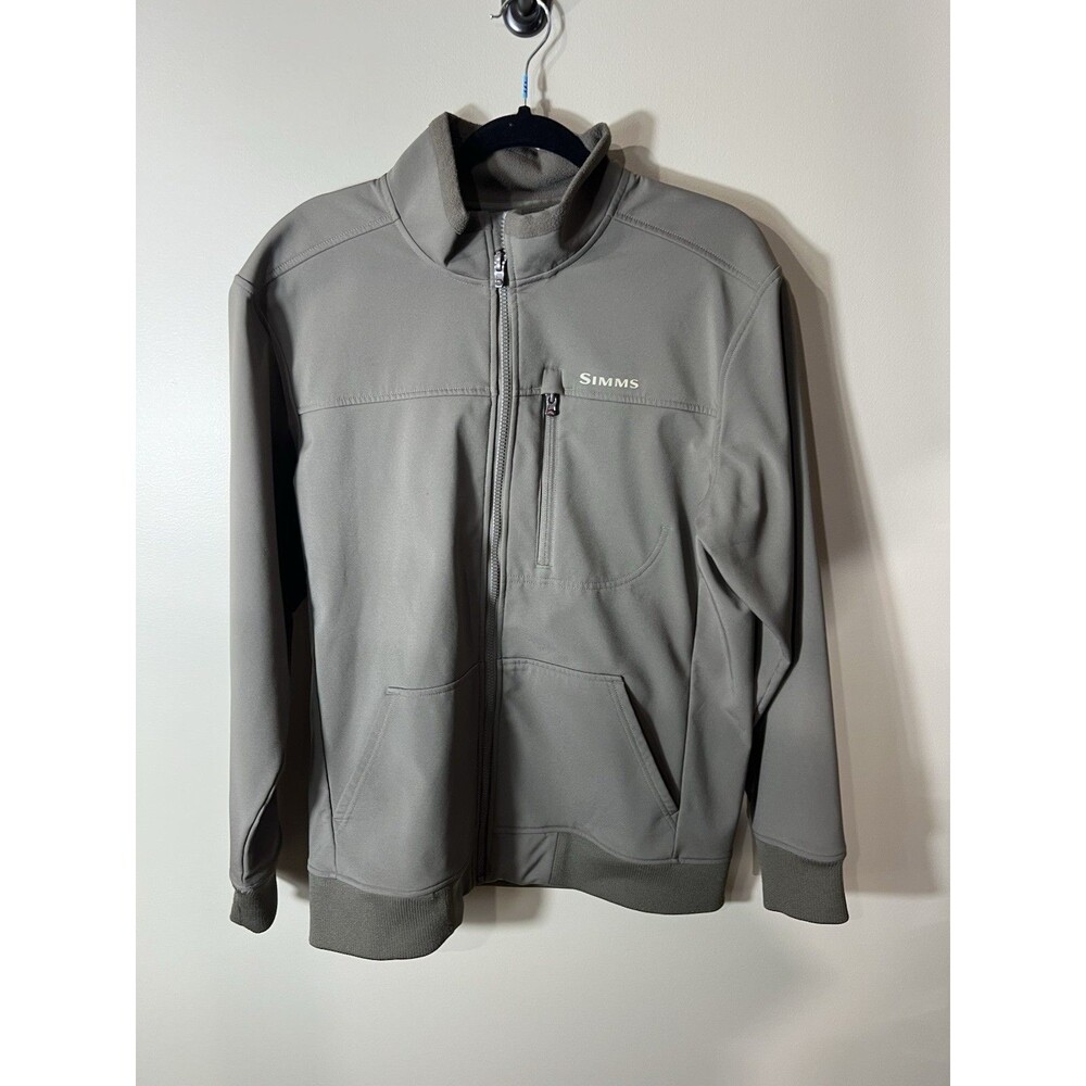 Simms Men's Size Medium Brown Full Zip Rouge Hybrid Lined Fishing Jacket